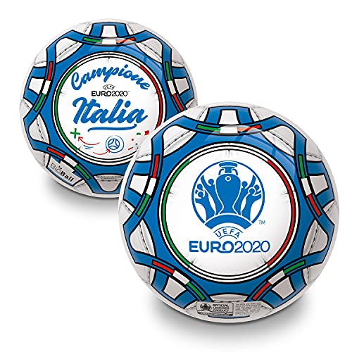 Mondo- UEFA Euro 2020 Italia Campione Toys-Balón de fútbol Campeo PVC para niña/niño rojo-26066, Color Azul/Negro/Blanco/Verde/Rojo (1)