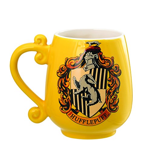 Monogram- Harry Potter Taza de cerámica Hufflepuff, Multicolor (48102)