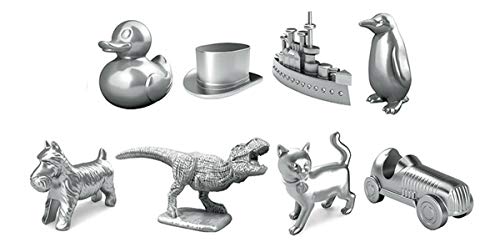 Monopoly Game Tokens x3 piezas móviles 2022 dinosaurio coche batalla barco pingüino pato perro gato sombrero juego de tablero genuino repuestos oficiales