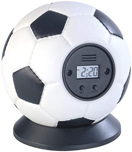 MonstruoManía Despertador con Forma de Pelota de Fútbol para Lanzar, Reloj Decorativo para el Hogar, Alarma para Lanzar sin Miedo