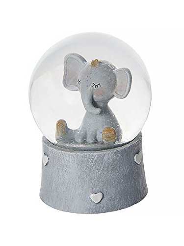 Mousehouse Gifts Bola de Nieve Musical con Elefante, bautizos y Baby Showers