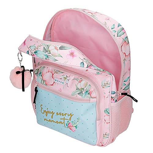 MOVOM Enjoy Every Moment Mochila Escolar Multicolor 31x42x13 cms Poliéster 16,93L