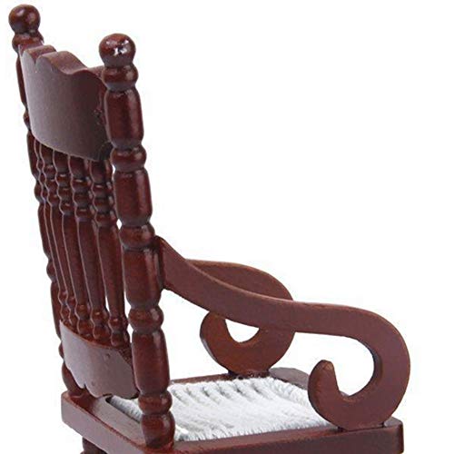 Muñecas Casa Silla Mecedora 1:12 Modelo Modelo Mecedora Casa De Muñecas Miniatura Modelo De Madera Modelo Mecedora Muebles Muebles Juguete Para Niños Niños