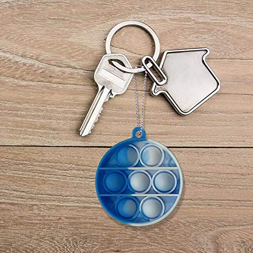 muskmelon Juguete Sensorial Push Pop Bubble Fidget Fidget Toy Barato Simple Mini Pop Dimple Fidget Toy para Autismo Necesidades Especiales Aliviador del Antiestrés Anti-Anxiety (BU)