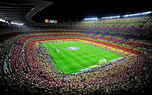 MX-XXUOUO Rompecabezas 1000 Piezas Lugares Famosos:Camp NOU España FC Barcelona Deportes Fútbol