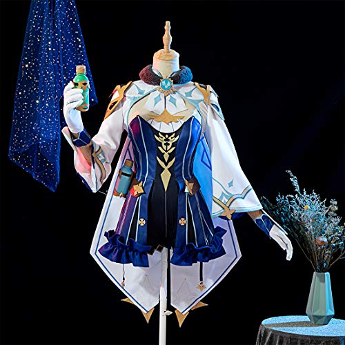 Myste Genshin Impact Cosplay Disfraz de Sucrosa Halloween Cosplay traje con ricos accesorios para fiestas, festivales, carnaval, regalos creativos para niñas y mujeres, L