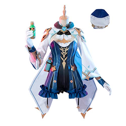 Myste Genshin Impact Cosplay Disfraz de Sucrosa Halloween Cosplay traje con ricos accesorios para fiestas, festivales, carnaval, regalos creativos para niñas y mujeres, L