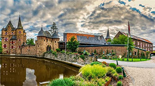 NA Family Board Games For Children Landscape Architecture Scenery Castles Pond Burg Satzvey Mechernich 500 Piece Jigsaw Puzzles For Adults Jigsaws Toy Brain Challenge Puzzle