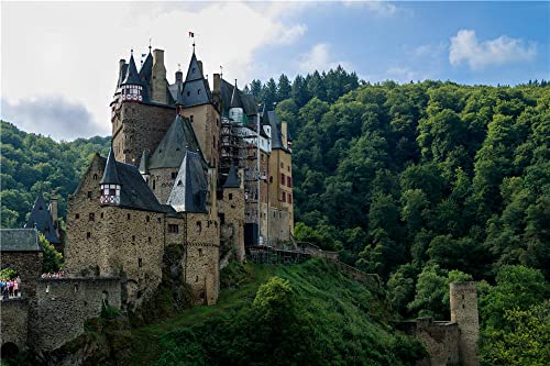 NA Jigsaw For Kid Adult Jigsaw Puzzle Landscape Architecture Scenery Castles Forests Burg Elz 500 Pieces Puzzle Children Games Jigsaws