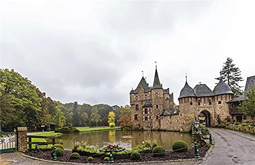 NA Jigsaw Puzzles Puzzles 500 Piece Landscape Architecture Scenery Castles Pond Roads Burg Satzvey Mechernich Kids Educational Puzzle Toy Set