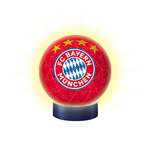 Nachtlicht FC Bayern München 3D Puzzle-Ball 72 Teile: Erlebe Puzzeln in der 3. Dimension!