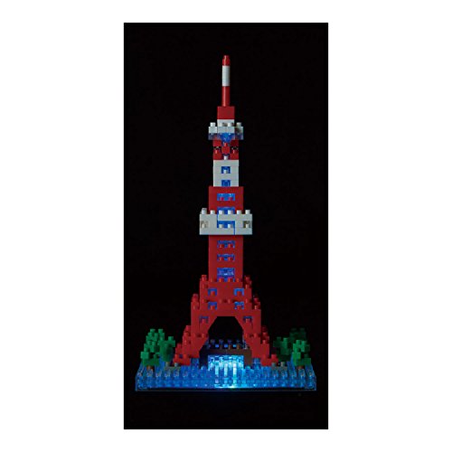 Nanoblock - Tokyo Tower 2, Juego de construcción (NBH053)