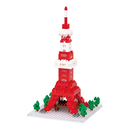 Nanoblock - Tokyo Tower 2, Juego de construcción (NBH053)