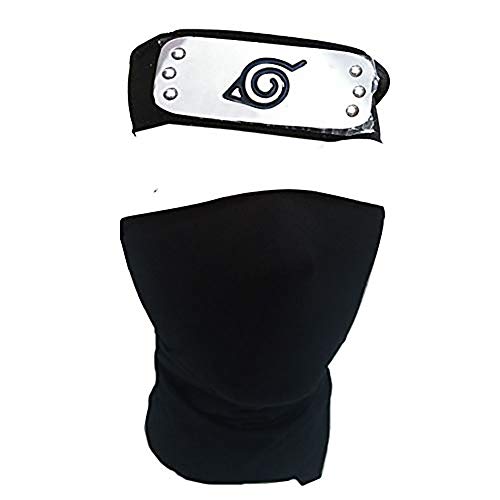 Naruto Hatake Kakashi Konoha Diadema Máscara Accesorios Cosplay Armas Ninja Armadura Lanzar Dardos Kunai Hokage Guantes Props