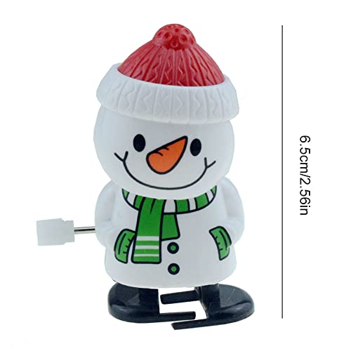 Navidad Viento Arriba Juguetes Navideños Reloj De Navidad Mini Santa Claus Muñeco De Nieve Reno De Reno Relojería Juguetes Fiesta Favores 4pcs