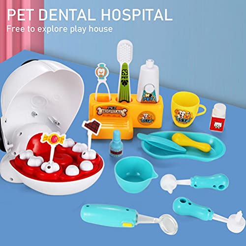 N//B Kit de Juguete para Dentista, Juego de Simulación para Médico, Juego de Roles, Juguete de Diente Extraído con Herramientas, Juguete Educativo, Regalo para Niños