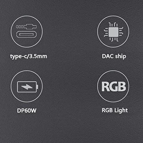 #N/D USB C a tipo C adaptador de cable de teléfono 3 en 1 tipo C a 3.5MM adaptador de auriculares Audio Tipo-c al convertidor de auriculares