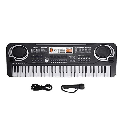 needlid Instrumentos Musicales multifuncionales, micrófono, Teclado de Piano portátil, para Adultos, niños, niñas y niños