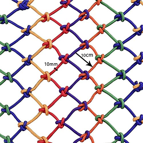 Net Escalada Niños, Valla Seguridad Infantil Escalera, Protective Net Decoration/Escalera De Seguridad Sports Net Parque Bebe Parque Infantil Malla Para Balcon Espesor 10 mm(Size: 1x2m/3.9x6.6ft)