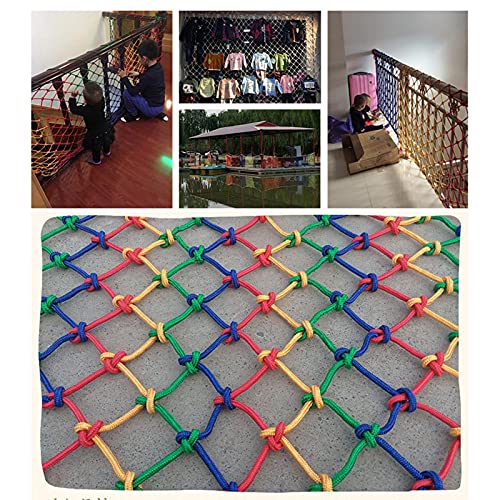 Net Escalada Niños, Valla Seguridad Infantil Escalera, Protective Net Decoration/Escalera De Seguridad Sports Net Parque Bebe Parque Infantil Malla Para Balcon Espesor 10 mm(Size: 1x2m/3.9x6.6ft)