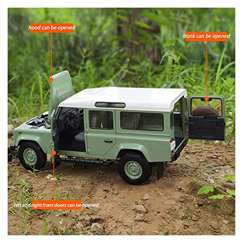 NHDTM Kit Juguetes Coches Metal Resistente 1/18 para Land Rover Defender 110 SUV Aleación Modelo De Coche Metal Colección De Regalos Juguetes De Exhibición Maravilloso Regalo (Color : C)