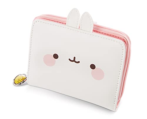 NICI- Billetera Molang con Orejas 12x9,5cm, Color Blanco (47757)