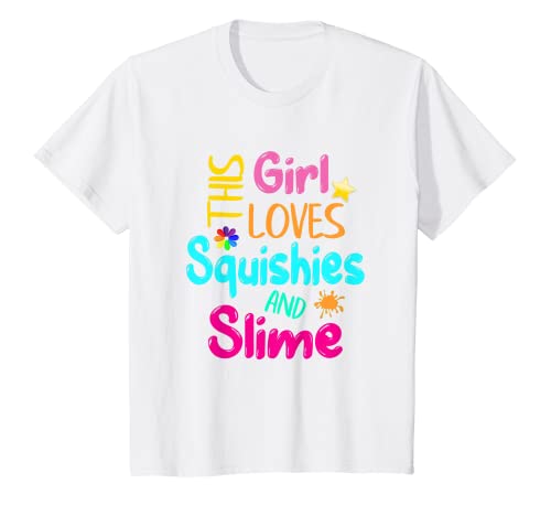 Niños Esta chica ama Squishies & Slime Lindo Color Squishy Splash Camiseta