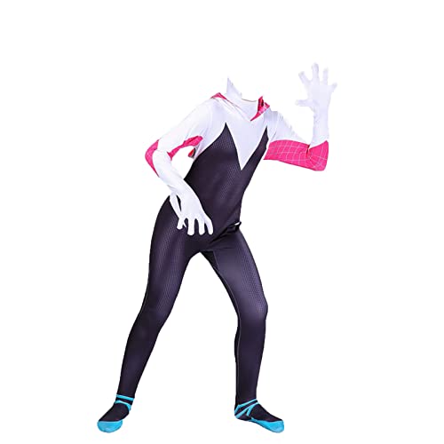 Niños Spider-gwen Body Niñas Cosplay Disfraz Halloween Show Jumpsuit Mujer Disfraz Onesies Moda Mono De Secado Rápido Ropa De Estilo Superhéroe