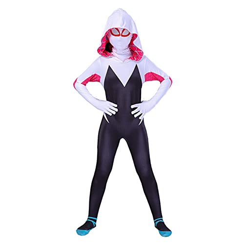 Niños Spider-gwen Body Niñas Cosplay Disfraz Halloween Show Jumpsuit Mujer Disfraz Onesies Moda Mono De Secado Rápido Ropa De Estilo Superhéroe