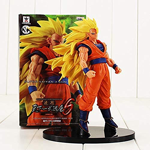 No WEIbeta Dragon Ball Scultures Große Bulma Goku Kindheit Krillin Kuririn Metallfarbe Super Saiyajin 3 Sohn Spielzeugpuppen Goku A en Tasche