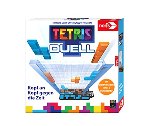 Noris 606101799 Tetris Duell, el Juego de Estrategia de uno contra uno para Grandes y pequeños, a Partir de 6 años