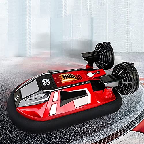 Nsddm Remo de Carreras de Alta Velocidad del vehículo Anfibio 2. 4 GHz Inalámbrico RC Vehículo Todo Terreno de aerodeslizador Adecuado for Adultos y niños Stunt TUNCT Toys Modelo de automóviles