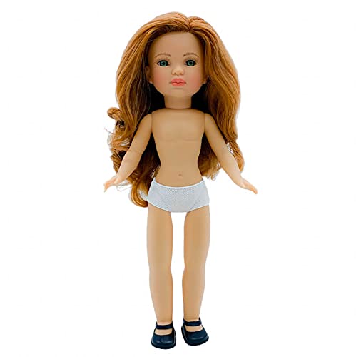 Nueva muñeca Simona 2021 Desnuda de 40 cm edición Limitada 100% Vinilo. Hermana de Sintra Fabricada en España por Folk Artesanía. Similar Nancy Famosa (Pelirroja Ojos Verdes)