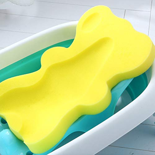 NUOBESTY Esponja de Baño para Bebés Antideslizante Alfombra de Baño para Bebés Suave Almohadilla de Baño para Bebés Soporte para Asiento de Ducha Almohadilla Flotante para Bebé Niño Recién