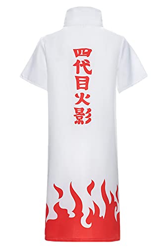 O.AMBW Set Disfraz de Itachi Uchiha Cosplay Naruto Akatsuki Uniforme Disfraz de Adulto Trajes Akatsuki Ninja para Halloween Carnaval Navidad Fiesta Blanco