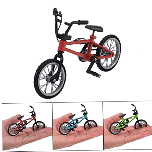 Obelunrp 1pc Bike Funcional Mountain Sport Bike Miniature Metal Game for Kids Boys - Rojo, Juguete de simulación