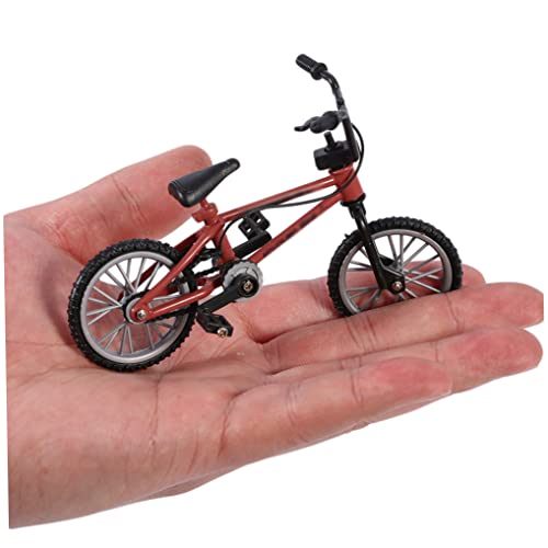 Obelunrp 1pc Bike Funcional Mountain Sport Bike Miniature Metal Game for Kids Boys - Rojo, Juguete de simulación