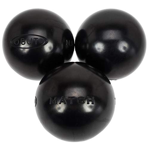 Obut Match - Bolas de petanca negras (0, 76 mm), Negro
, 700g