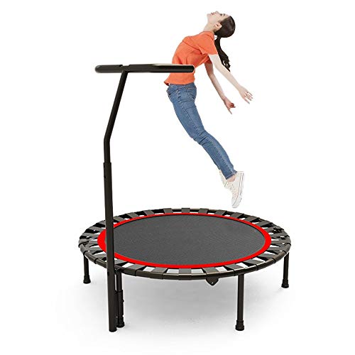 OFFA 40" Trampolín Cama Elastica Fitness Aptitud Trampolines Plegables for Adultos De Los Niños, Ajustable con Barandilla Entrenamiento De Ejercicio, De Carga Máxima De 150 Kg (Size : 40 Inches)