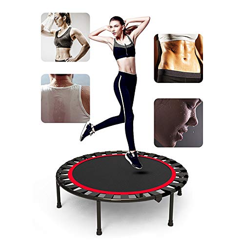 OFFA 40" Trampolín Cama Elastica Fitness Aptitud Trampolines Plegables for Adultos De Los Niños, Ajustable con Barandilla Entrenamiento De Ejercicio, De Carga Máxima De 150 Kg (Size : 40 Inches)