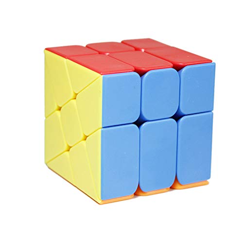 OJIN MoYu MOFANGJIAOSHI Cubing Classroom MFJS Meilong Windmill Cube 2x3 Shape Mod Wheel Fenghuolun Twisty Puzzle Cube Rompecabezas Rompecabezas con un trípode de Cubo (Sin Etiqueta)