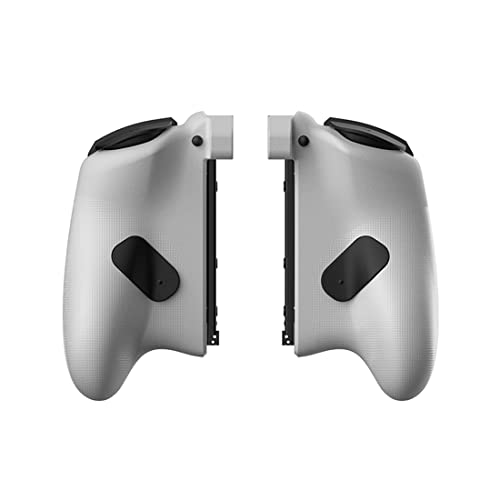 OLOK Juego de 2 mandos inalámbricos para Switch, Wireless Pro Controller con joystick, cuatro shock, giroscopio de 6 ejes, color blanco