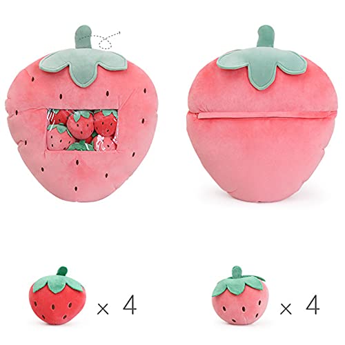 OMKMNOE Almohada de bocadillos, Juguetes de Juguetes mimados Pudín Decorativo extraíble Kitty Cat Muñecas Cative Toy Regalos para niños Adolescentes,Naranja