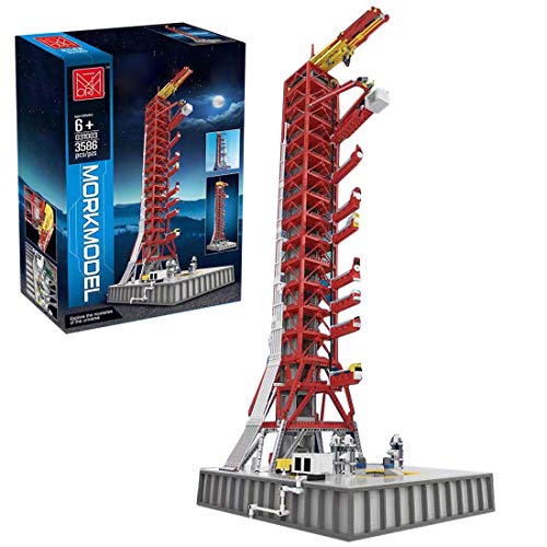 Onenineten Apollo - Lanzador de cohetes modelo de bloques de construcción, 3586 piezas, rampa de lanzamiento, compatible con Lego 21309 NASA Apollo Saturn V