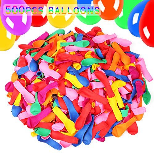 OOTSR Dart Balloon Set 500 Globos y 10 Dardos de plástico Bomba Plus - Globos de Agua de dardo de Latex Paquete para el Carnaval Pop Party al Aire Libre