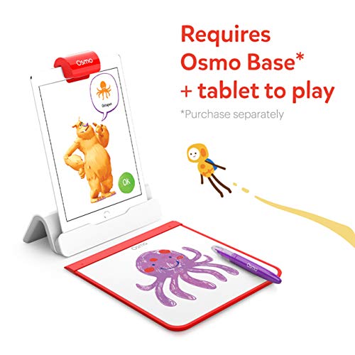 Osmo-Juego de Monstruos-Edades de 5 a 10 años-Resuelve Problemas de Historia de Aventura y Dibujo-para iPad y Tablet Fire-Requiere Base (902-00016)