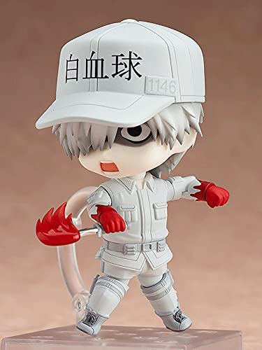 OVERSD ¡Células De Anime En El Trabajo !: Figura De Acción De Nendoroid De Glóbulos Blancos Con Accesorios Caja De Color Personaje De Anime De Dibujos Animados Muñeca Modelo Estatua Adorno Colección R