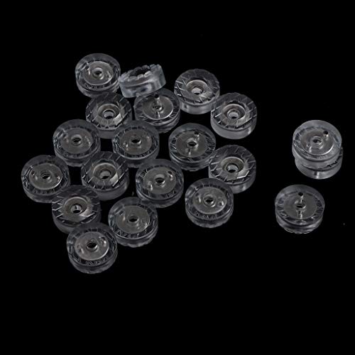 P Prettyia 20pcs Almohadilla de Silicona Antideslizante Parachoques de Ruido Protector de Patas de Sillas Mesas - 18mm Redondo