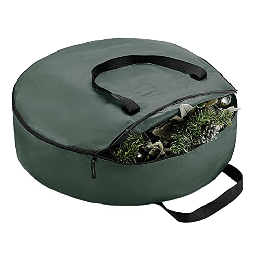 P Prettyia Bolsa de Almacenamiento Contenedor 201D Ford Tela de Tela Resistente con Asas Cierre Rectángulo Bolsa de Navidad para Vacaciones Bolsa de cojín para - Verde-1 76x20cm