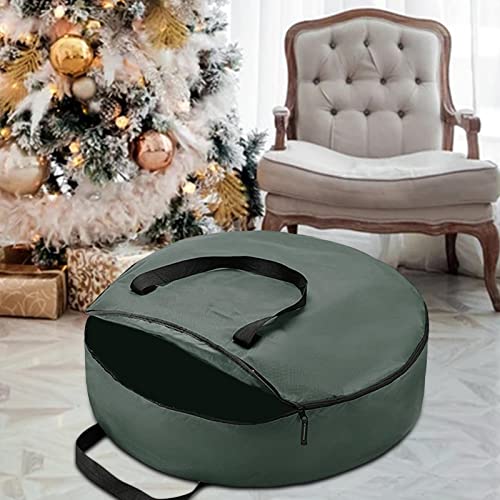 P Prettyia Bolsa de Almacenamiento Contenedor 201D Ford Tela de Tela Resistente con Asas Cierre Rectángulo Bolsa de Navidad para Vacaciones Bolsa de cojín para - Verde-1 76x20cm